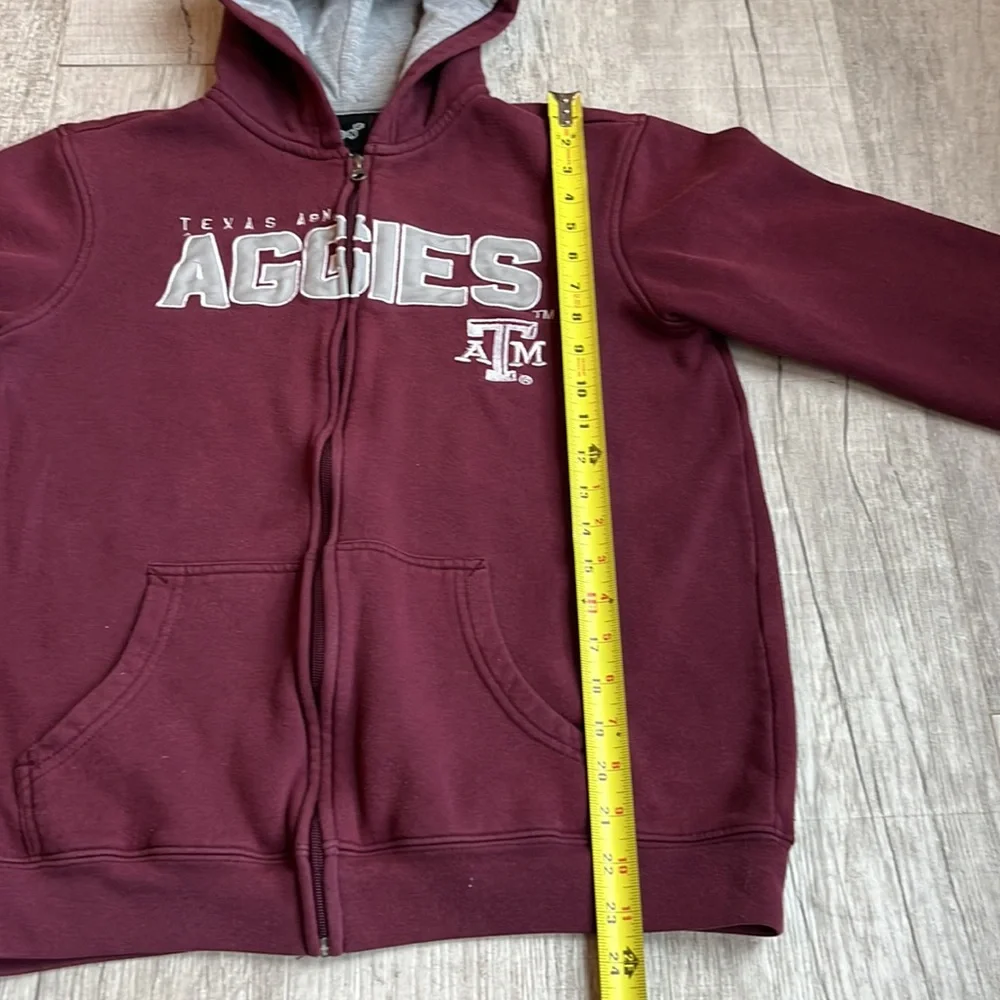 Texas A&M Aggies Jacket Youth‎ XL Knit Football NCAA Hoodie Full Zip